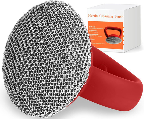 Cast iron cleaner scrubber - cast,