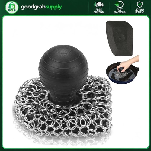 Cast iron scrubber - scrubber, pan