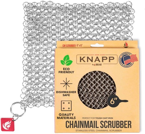 Cast iron scrubber chainmail - cast,