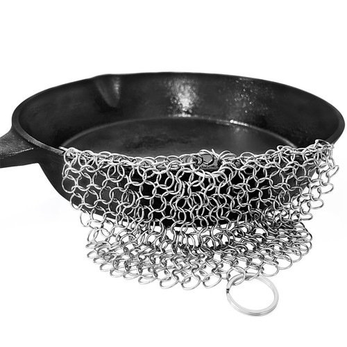 Square cast iron chain mail - chain,