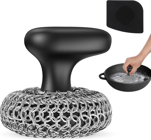 Cast iron scrubber dish scrub - cast,