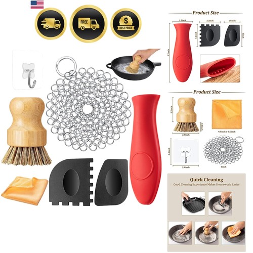 Pieces cast iron - cleaner, set